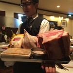 北島亭 - 注文の前に､豪華な食材拝見です