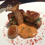 ラ ターブル ドゥ ジョエル・ロブション - 国産平目と活マール海老のムースリーヌのショーソン仕立て