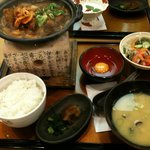 さざん亭 防府店 - 夏限定　キムチカツとじ膳　1280円