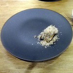 ドンブラボー - 前菜③サンマと鶏レバーパテに栗の雪