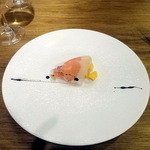 ドンブラボー - 前菜②生ハム・マスカルポーネ・柿和え