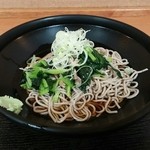 喜多そば - 冷やし小松菜豚肉そば　５１０円