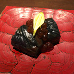 龢 - H27.10.11 茄子の煮浸し いくら乗せ