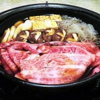 焼肉 銀座コバウ 特別室 - すき焼き 肩ロース