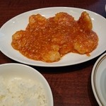 静岡 四川飯店 - エビチリ～ニンニクがすごい（＾＾）