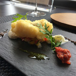 Felicelina - 山口荻産ハモのフリットモッツァレラ添え