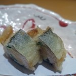 鮨 土方 - 子持ち鮎のてんぷら