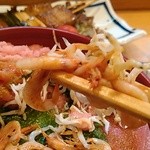 Minatoya - 桜エビと釜揚げしらすを一緒に食す。
