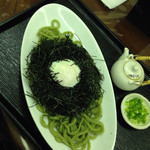 うどん sugita - 巣籠もり海苔練り込みうどん