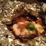 和食 様様 - 肉厚椎茸の山掛け酒盗焼き