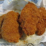 藤田精肉店 - 2015.10.11追加　左カレーコロッケ　右ミンチカツ