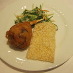 中国料理 豪華 - 蟹爪の網油巻き揚げサラダ添えヨーグルトドレッシング