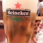 ピッツェリア ダ・アオキ タッポスト - まずはビールで乾杯！