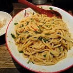 三田製麺所 - 混ぜ混ぜ後