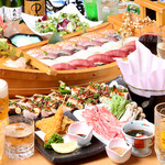 味処みずほ - 本格寿司・上州牛しゃぶしゃぶ宴会コース4000円