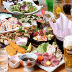 味処みずほ - 創作寿司・しゃぶしゃぶ宴会コース3500円
