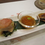 入谷鬼子母神門前のだや - 先附け　3種　2015.10