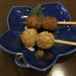 季節料理山ぐち - 自家製鴨つくね（タレ・塩）