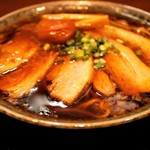 鶴亀 - チャーシュー麺　梅入り