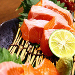 Shinshu salmon sashimi