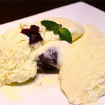 Vanilla ice cream meets purple sweet potato
