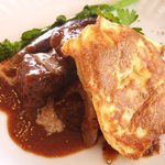 レ・スリジェ - （08/4ランチ2500円）メインの肉料理