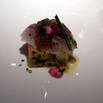 キハチ - 明石産桜鯛のたたき風とお米のサラダ