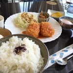 Kissa Muu - 週替わりランチ（カニクリームコロッケ定食）