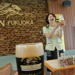 Kirim Bia Pakufukuoka - 2杯目は生黒ビール