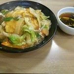 餃子の王将 - あんかけ天津丼スープ付＠572