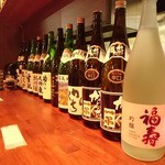 Various types of sake