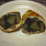 清寿軒 - 栗まんじゅう断面