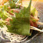 えんや - ｶﾂｵ大葉挟み