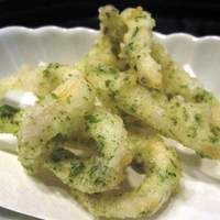 まき村 - 白魚の磯辺揚げ