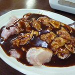 前島食堂 - やはり鶏ですよね。味噌ダレたっぷり＾＾