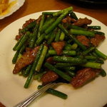 中国料理の鉄人 - 牛肉とニンニクの芽炒め