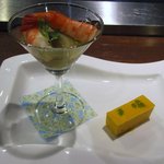 博多鉄板 じゅん - 人参のムースと茄子の煮浸し