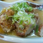 居酒屋だいだい - 鳥ももステーキ ネギ塩