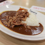 炭火焼肉たむらのお肉が入ったカレー屋さん - 焼肉カレー(炭火焼肉たむら お肉が入ったカレーに焼肉トッピング)☆