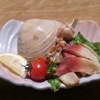 くし路 KITTE丸の内店 - 北寄貝焼き。網焼きかと期待していたのですが・・・