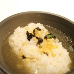 Japanese Ramen Noodle Lab Q - 残ったスープで冷や茶漬け♩♪♬