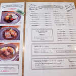 ドゥー・クルール - フレンチトーストは3種類。カフェメニューも豊富です