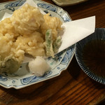 Sakana Koubou Maruman - 穴子の天ぷらはかなり分厚くフワフワ