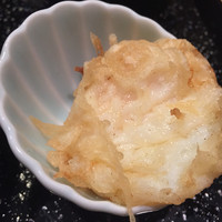 一心 金子 - 温泉卵の天ぷら
                ※江戸の天どん・1,250円