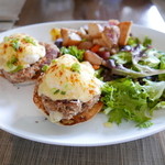 The veranda at The Beachhouse - veranda benedict ＄24　