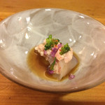 平和寿司 - かわはぎと肝のポン酢