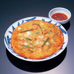 Seafood pancake