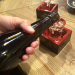 もつ焼き ねぎぼうず - H27.10.14 左大臣(本醸造ひやおろし)