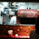エムスポ - 厨房内のピッツァ窯。