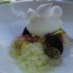 マルクトカフェ - デザート（イチジク&ぶどう）